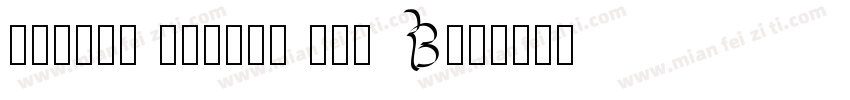 Handel Gothic W01 B字体转换